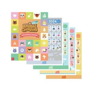 NWT Animal Crossing: New Horizons 2024 Birthday Calendar